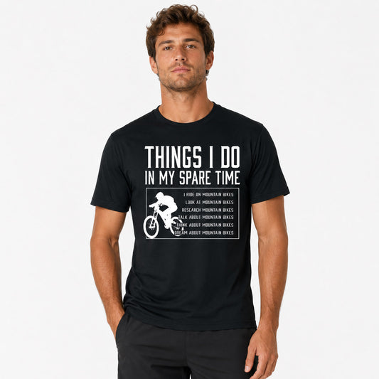 Mountain Bike Spare Time Graphic T-Shirt - Men’s