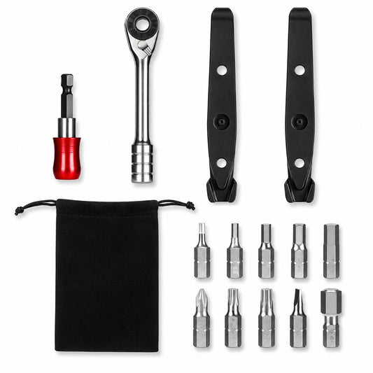 Compact Ratchet Bike Repair Tool Kit