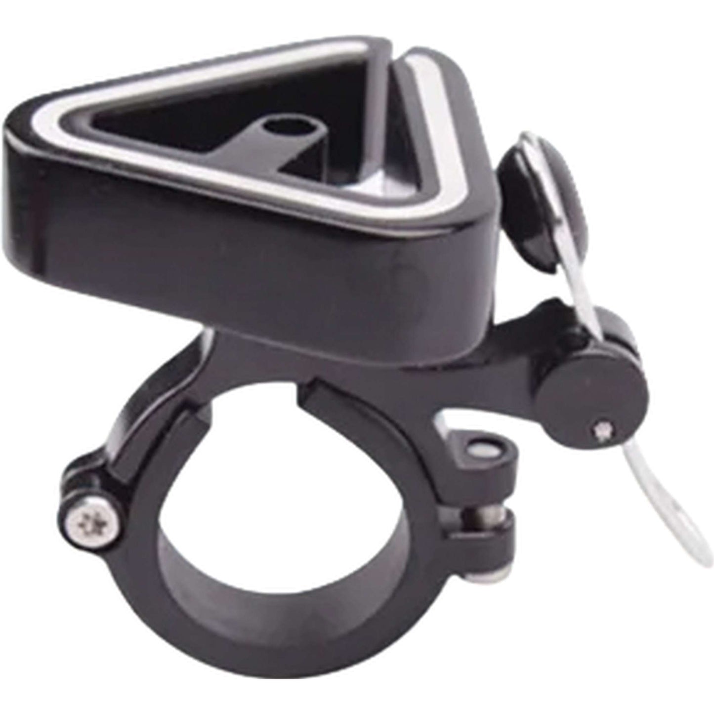 High-Fidelity Copper Alloy Triangle Bike Bell - Easy-Mount CNC Base for All Bikes