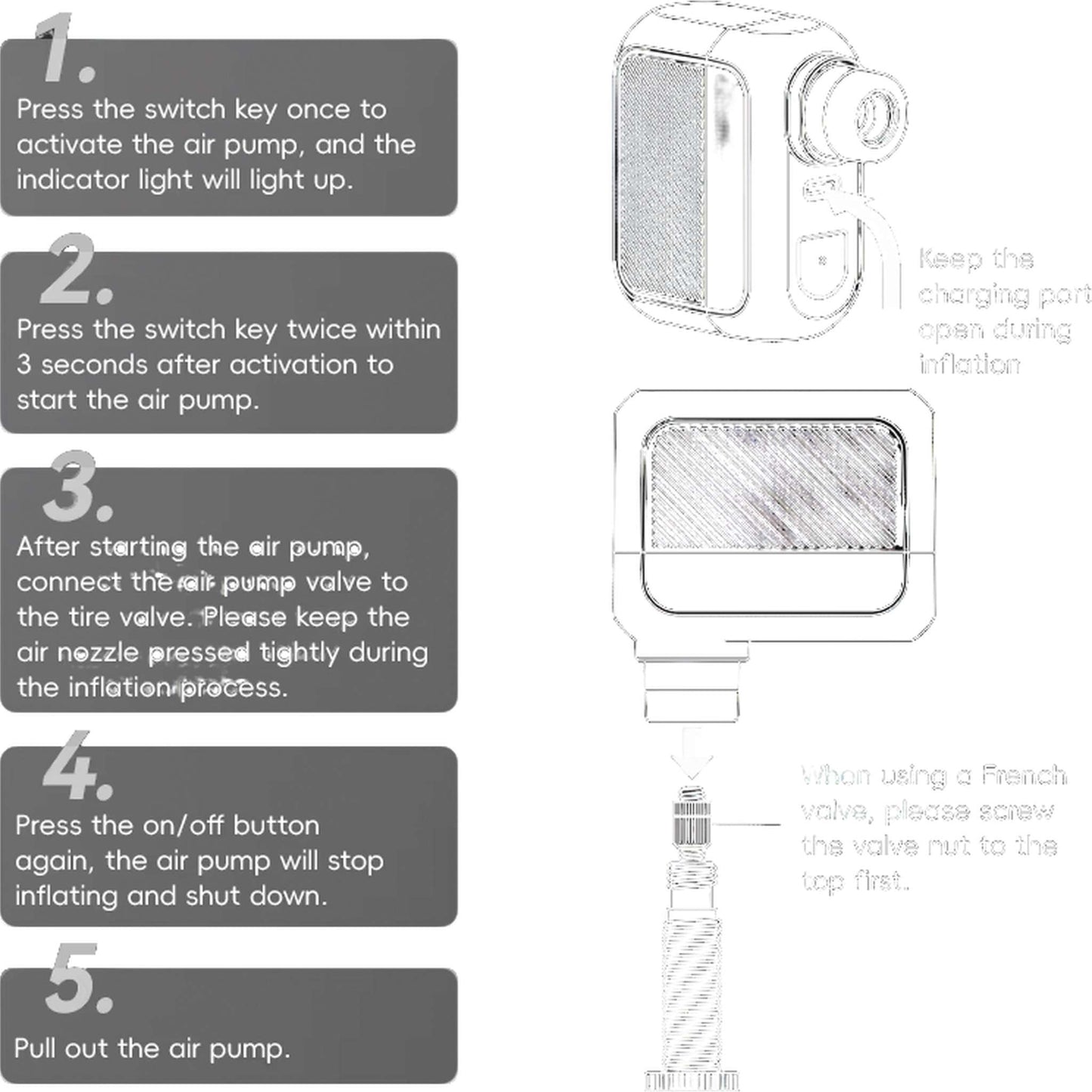 Portable Mini Electric Bicycle Pump