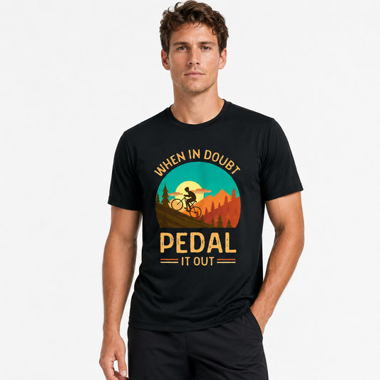 When In Doubt Pedal It Out MTB Graphic T-Shirt - Men's