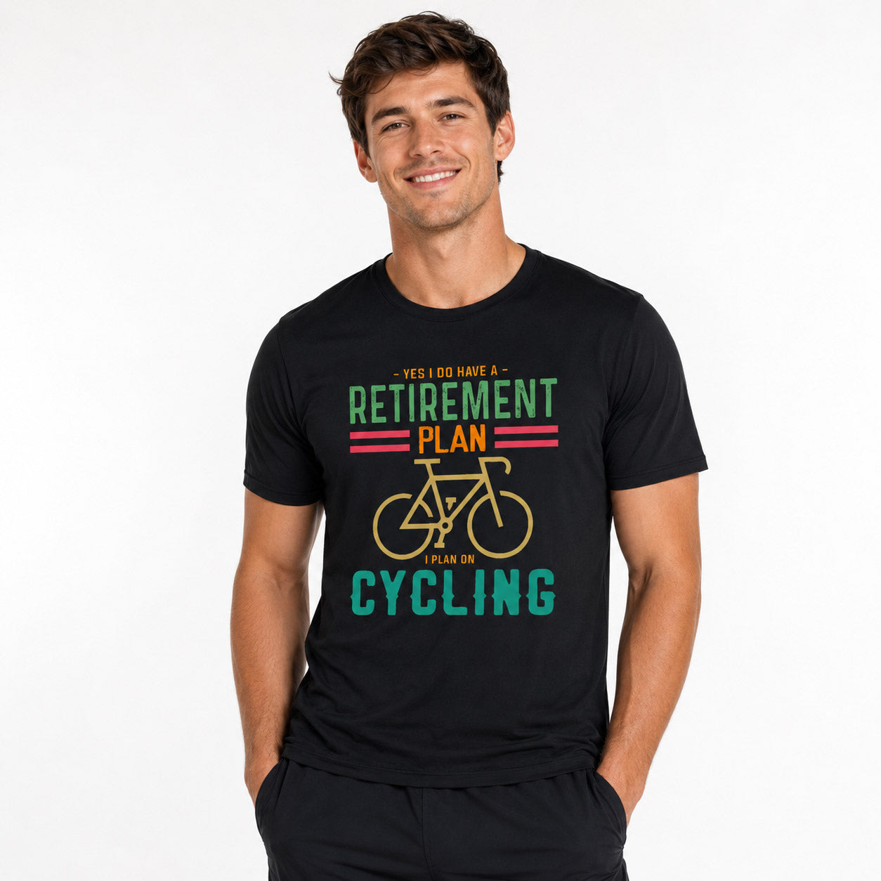 Retirement Plan Cycling Graphic MTB T-Shirt - Men's
