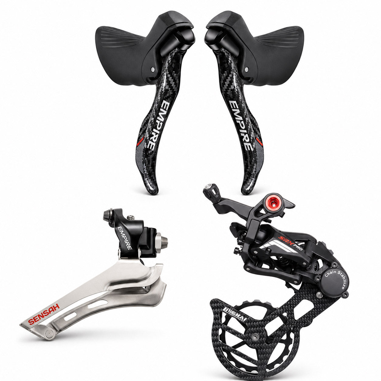 Empire Pro Carbon 2x11 Road Shifter Groupset