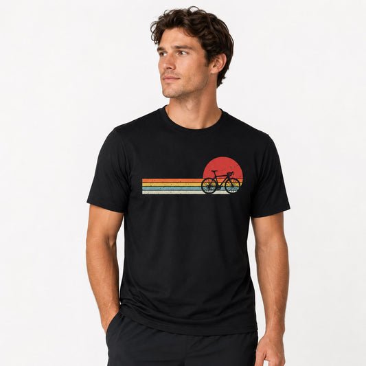 Retro Trail Line MTB Graphic T-Shirt - Men's