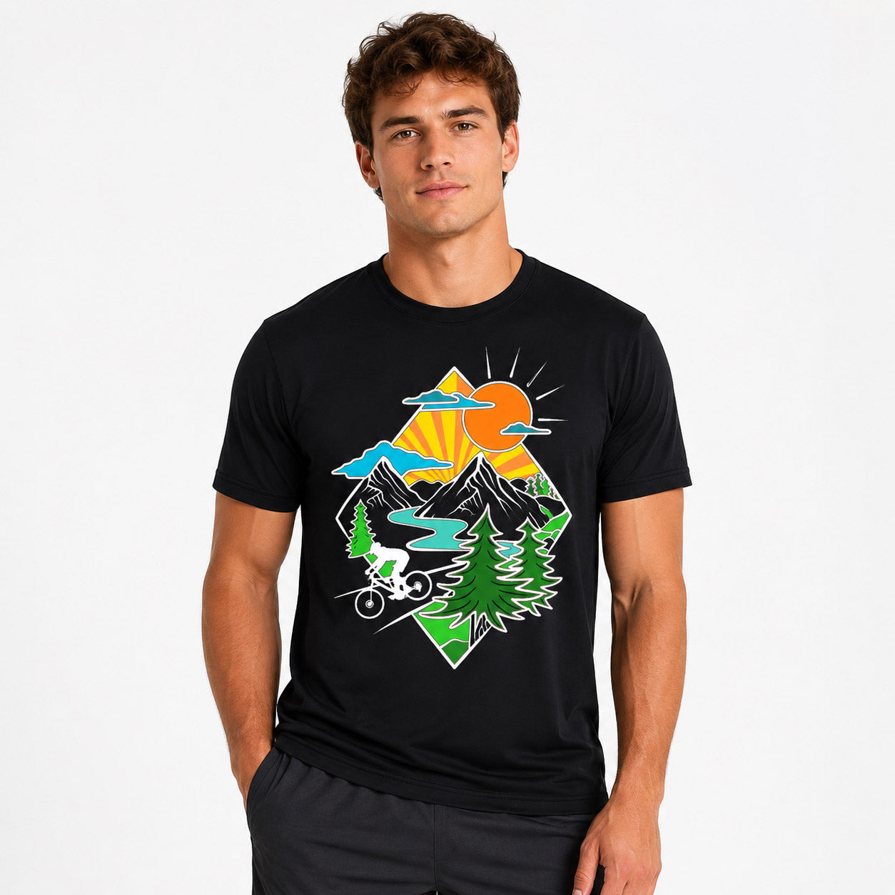 Mountain Ride Graphic MTB T-Shirt – Men’s