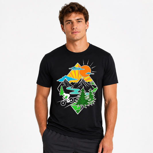 Mountain Ride Graphic MTB T-Shirt – Men’s