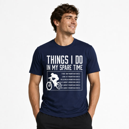 Mountain Bike Spare Time Graphic T-Shirt - Men’s