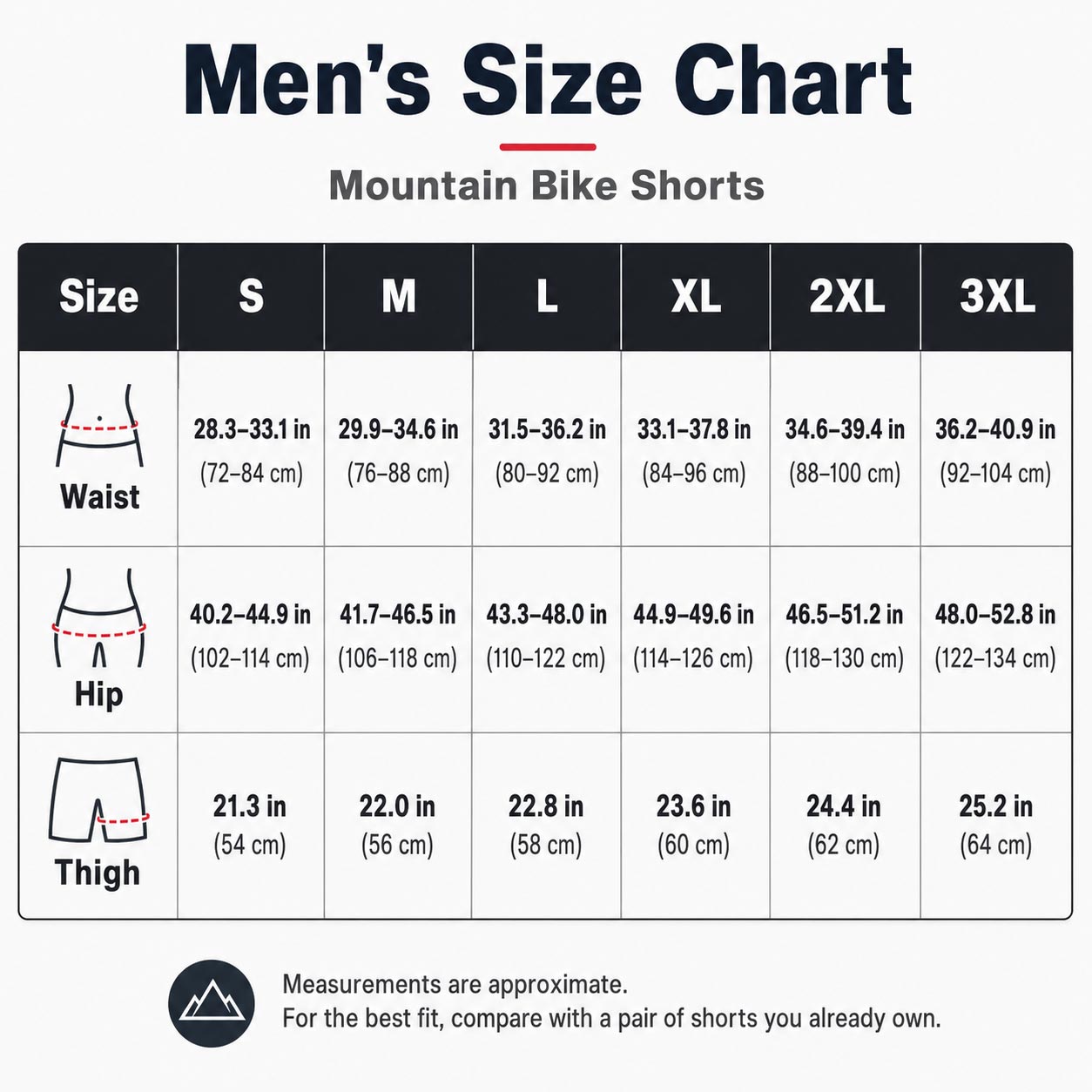 Multi-Pocket MTB Cycling Shorts - Men's