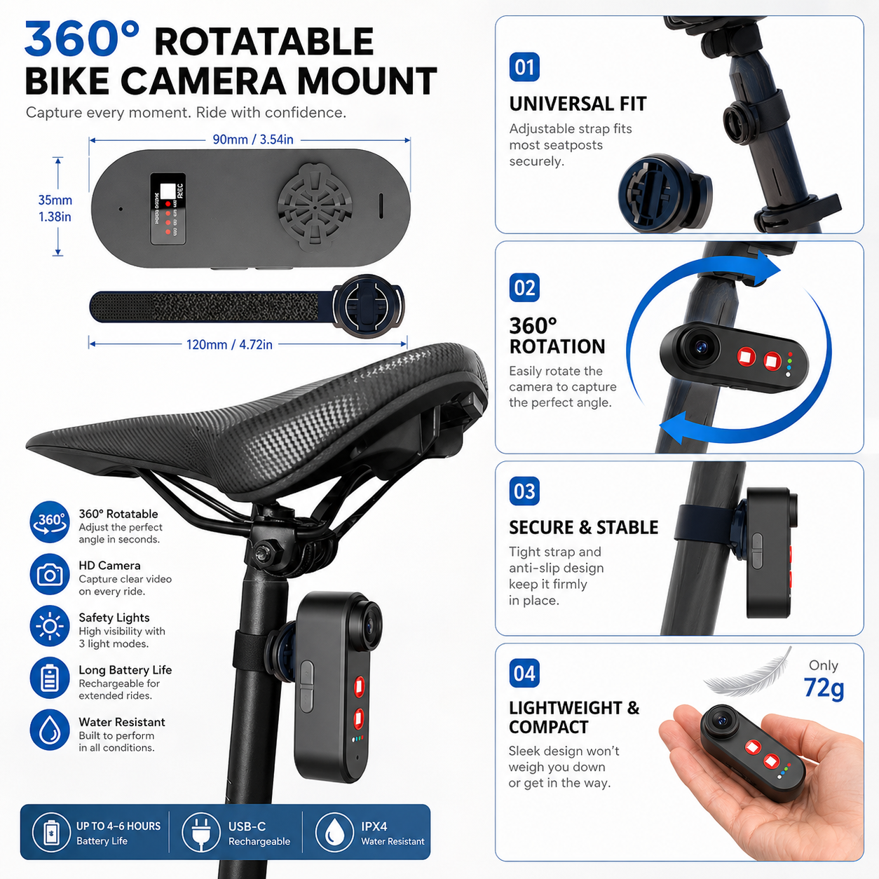 Dash ST Bike Tail Light Camera