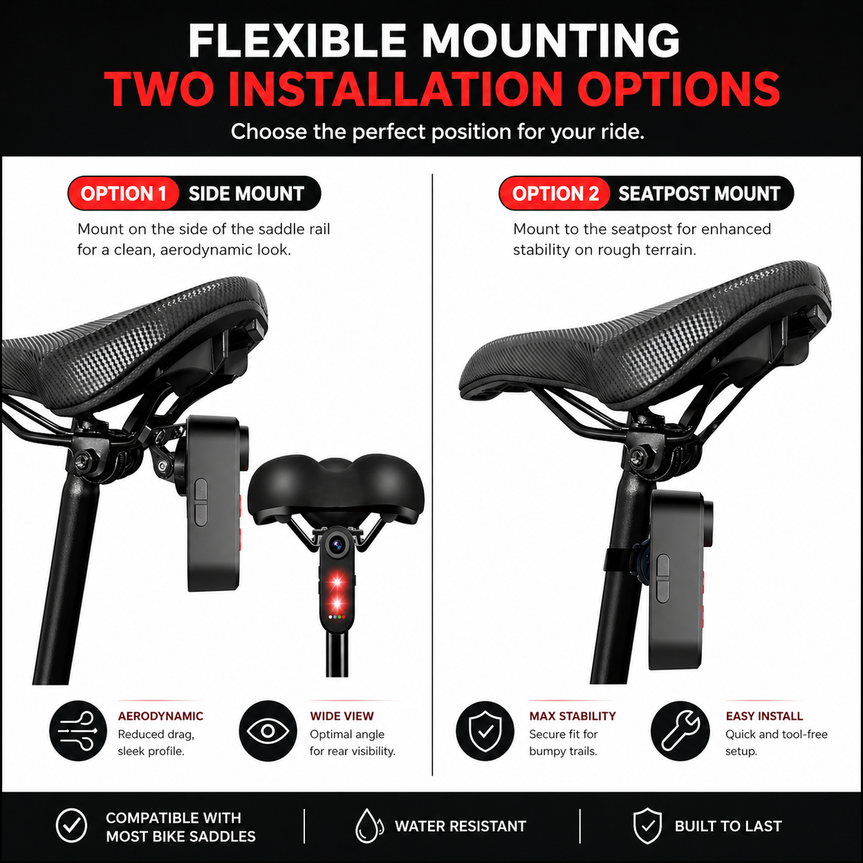 Dash ST Bike Tail Light Camera