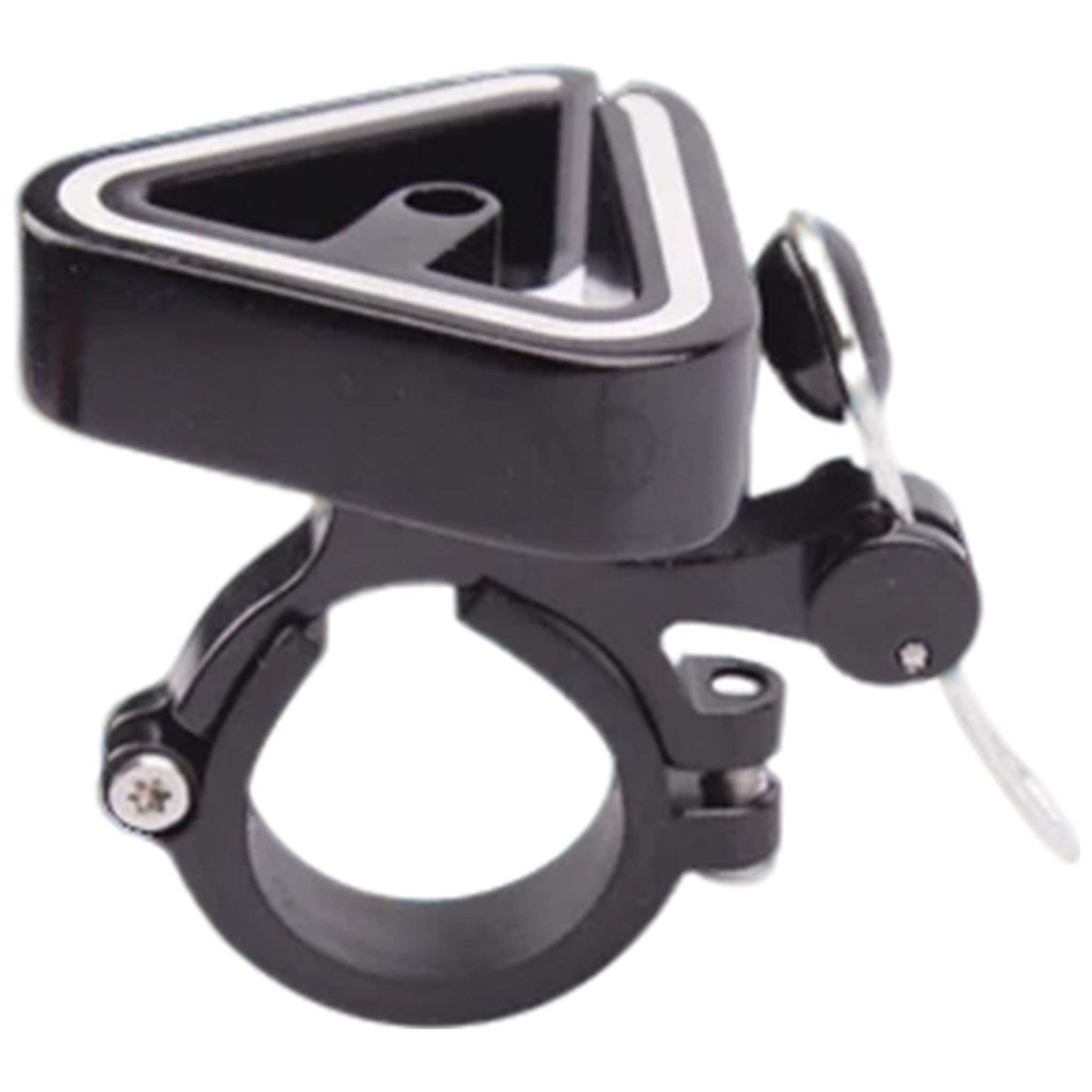 High-Fidelity Copper Alloy Triangle Bike Bell - Easy-Mount CNC Base for All Bikes
