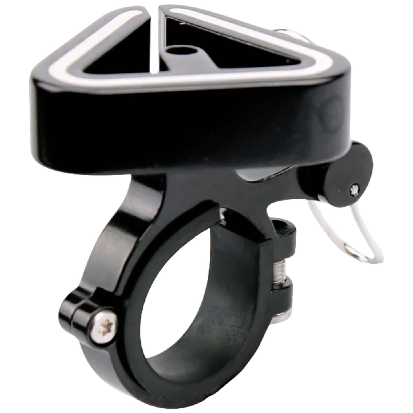 High-Fidelity Copper Alloy Triangle Bike Bell - Easy-Mount CNC Base for All Bikes