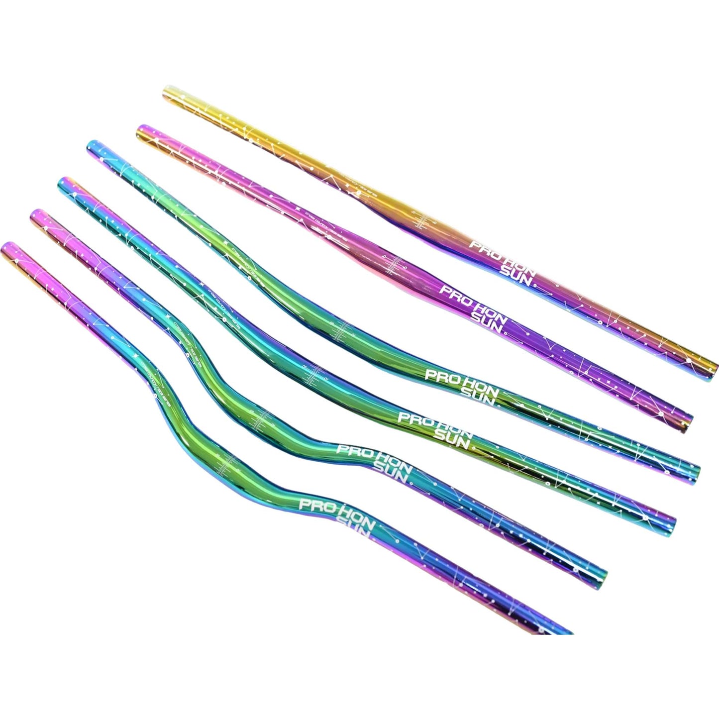 Colorful Alloy Handlebar – 31.8mm MTB and Road Bike Rainbow Riser Bar