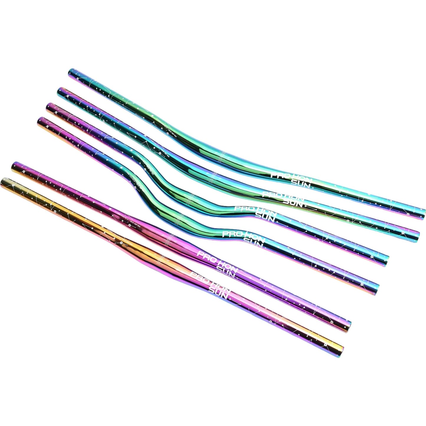 Colorful Alloy Handlebar – 31.8mm MTB and Road Bike Rainbow Riser Bar