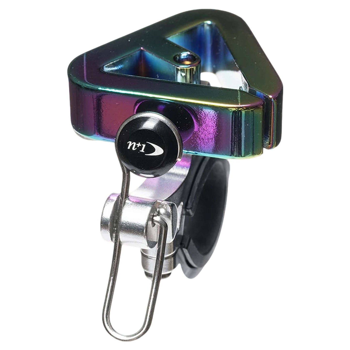 High-Fidelity Copper Alloy Triangle Bike Bell - Easy-Mount CNC Base for All Bikes