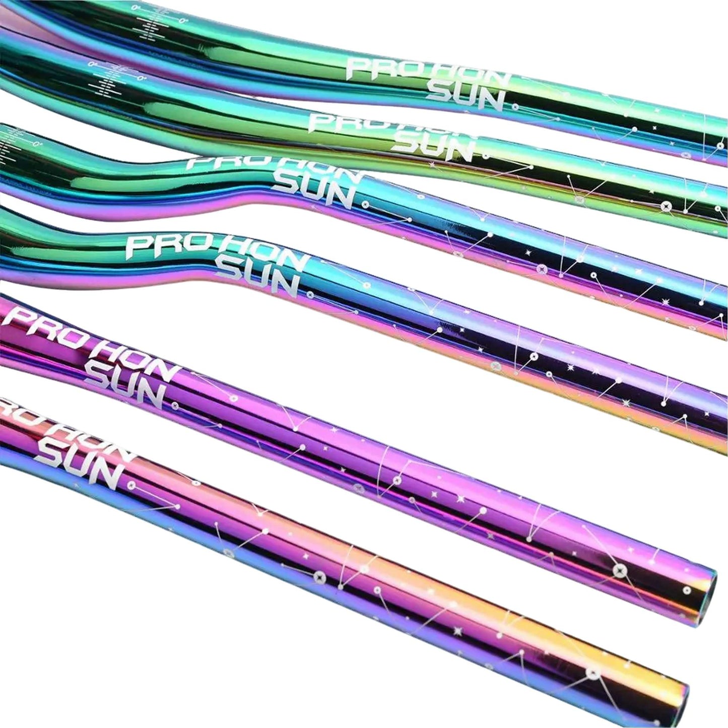 Colorful Alloy Handlebar – 31.8mm MTB and Road Bike Rainbow Riser Bar