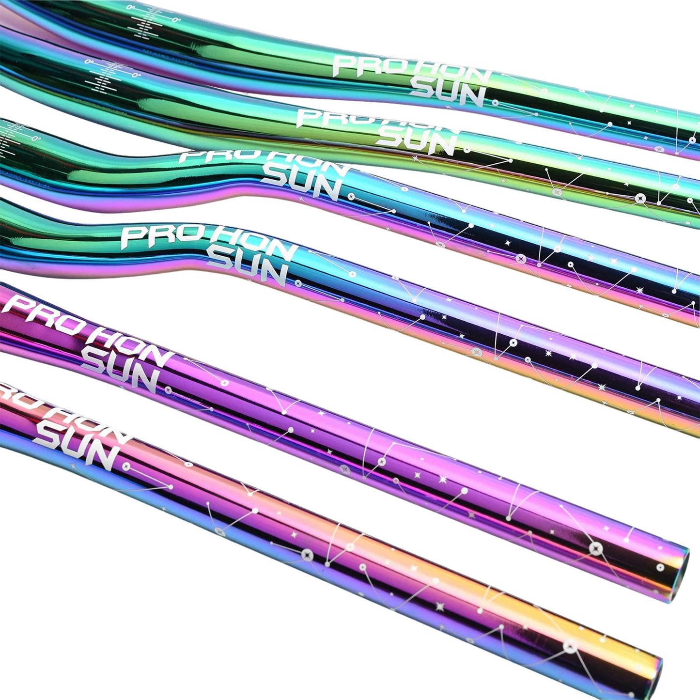 Colorful Alloy Handlebar – 31.8mm MTB and Road Bike Rainbow Riser Bar