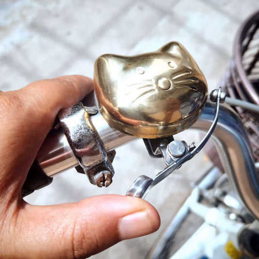 Copper Cat Bicycle Bell