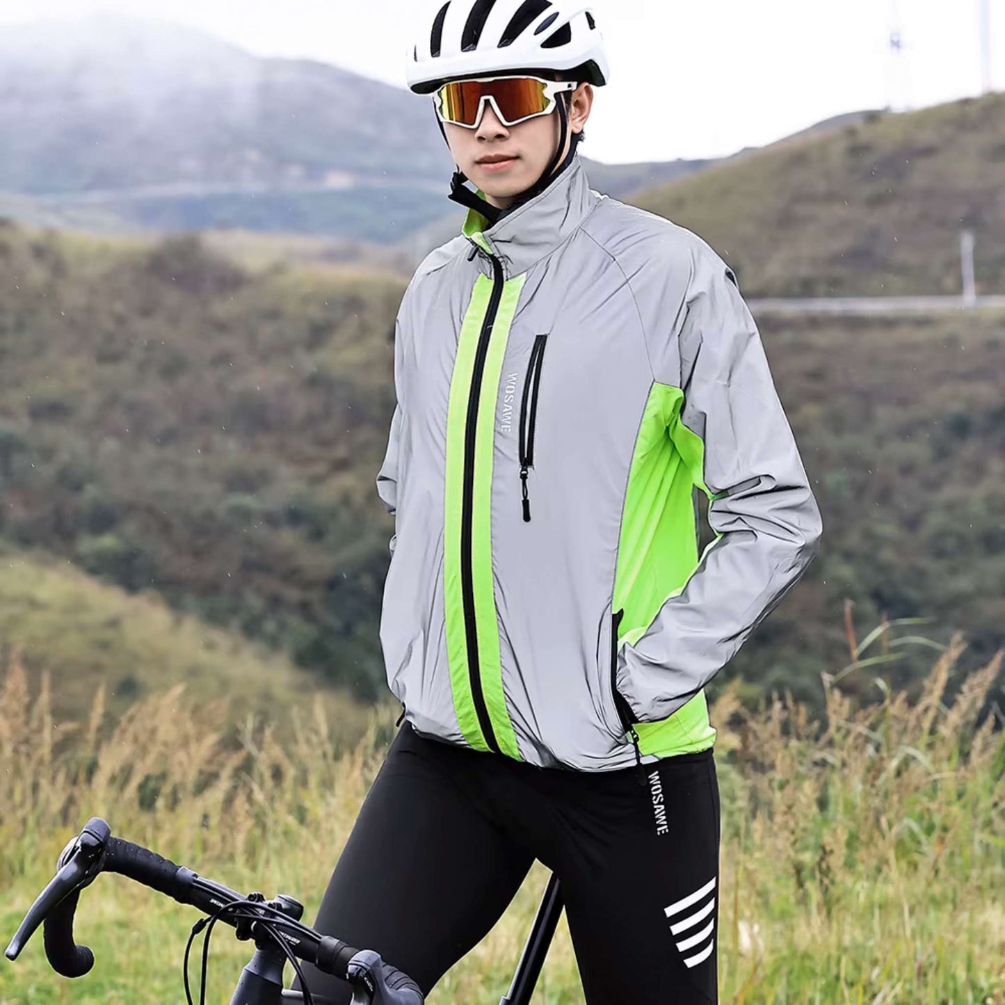 Full Reflective Cycling Jacket - Men's