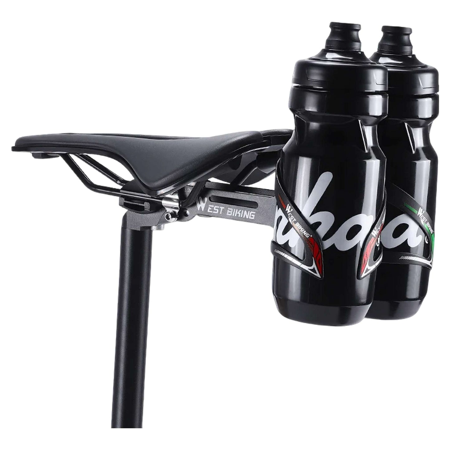Dual Water Bottle Cage Extension Holder