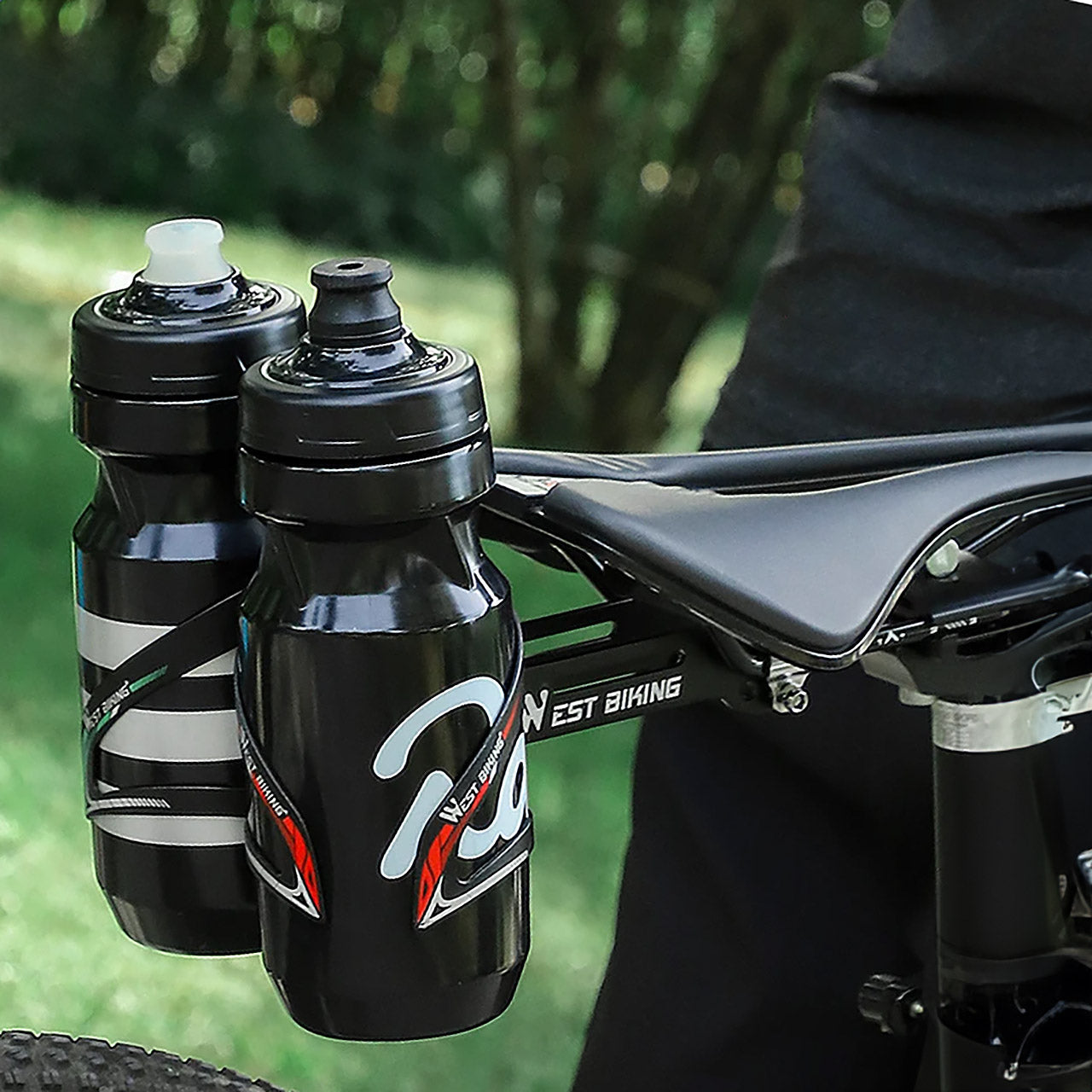 Dual Water Bottle Cage Extension Holder