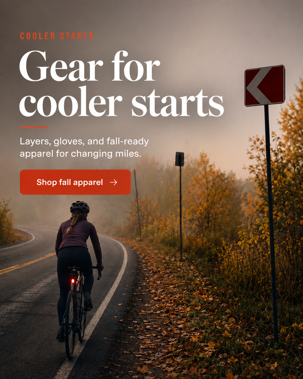 Gear for cooler starts with layers, gloves, and fall-ready cycling apparel